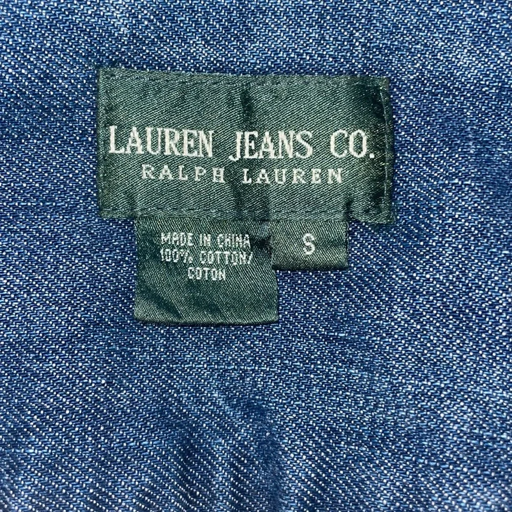 Lauren Jeans Co. Southwestern Style Beadwork Trucker Jacket, Size Small - Picture 14 of 17